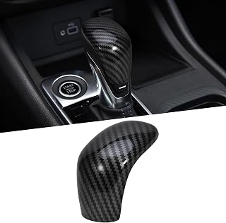 TOMALL Car Gear Shift Knob Cover Compatible with Nissan Sentra Altima 2020 2021 2022 2023 2024 2025 Shifter Panel Trim for Versa Sedan Kicks Gear Lever Cover for Car Shifter (Carbon Fiber)