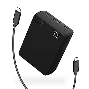 CIO モバイルバッテリー 大容量 20000mAh [世界最小級] PD 30W 小型 軽量 急速充電 3ポート パススルー iPhone 15 / 16 /Android/Macbook/Windows ノートPC SMARTCOBY TRIO 35W 2C1A (ブラック)