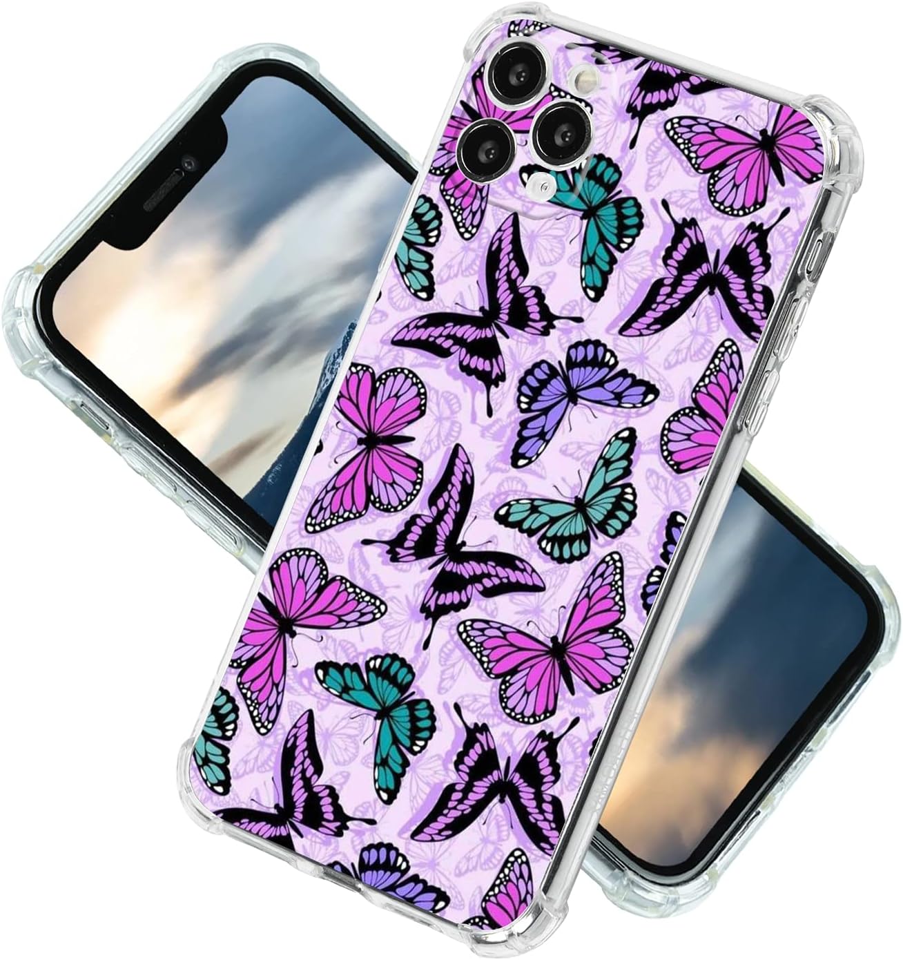 Buy Foresten Butterfly Phone Case For Iphone 11 Pro Purple Aesthetic Butterflies Flower Cool Cute Girls Women Slim Soft Tpu Shockproof With Trendy Design Gifts Pro Butterflies 4 Iphone11 Pro 5 8 Inch Online In Indonesia B09c1frtb6