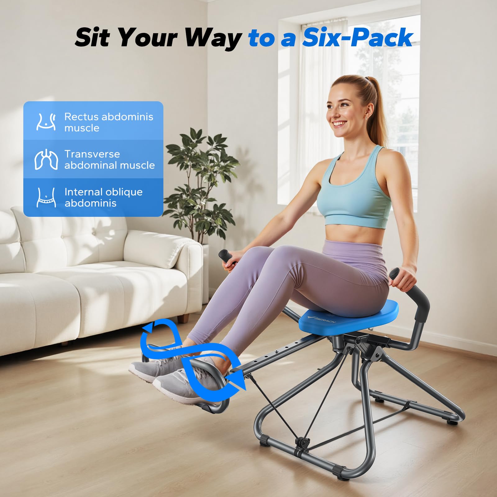 Merach Ab Machine Workout Routine Snapklik.com : MERACH Ab Machine, All In One Ab Trainer For Core And ...
