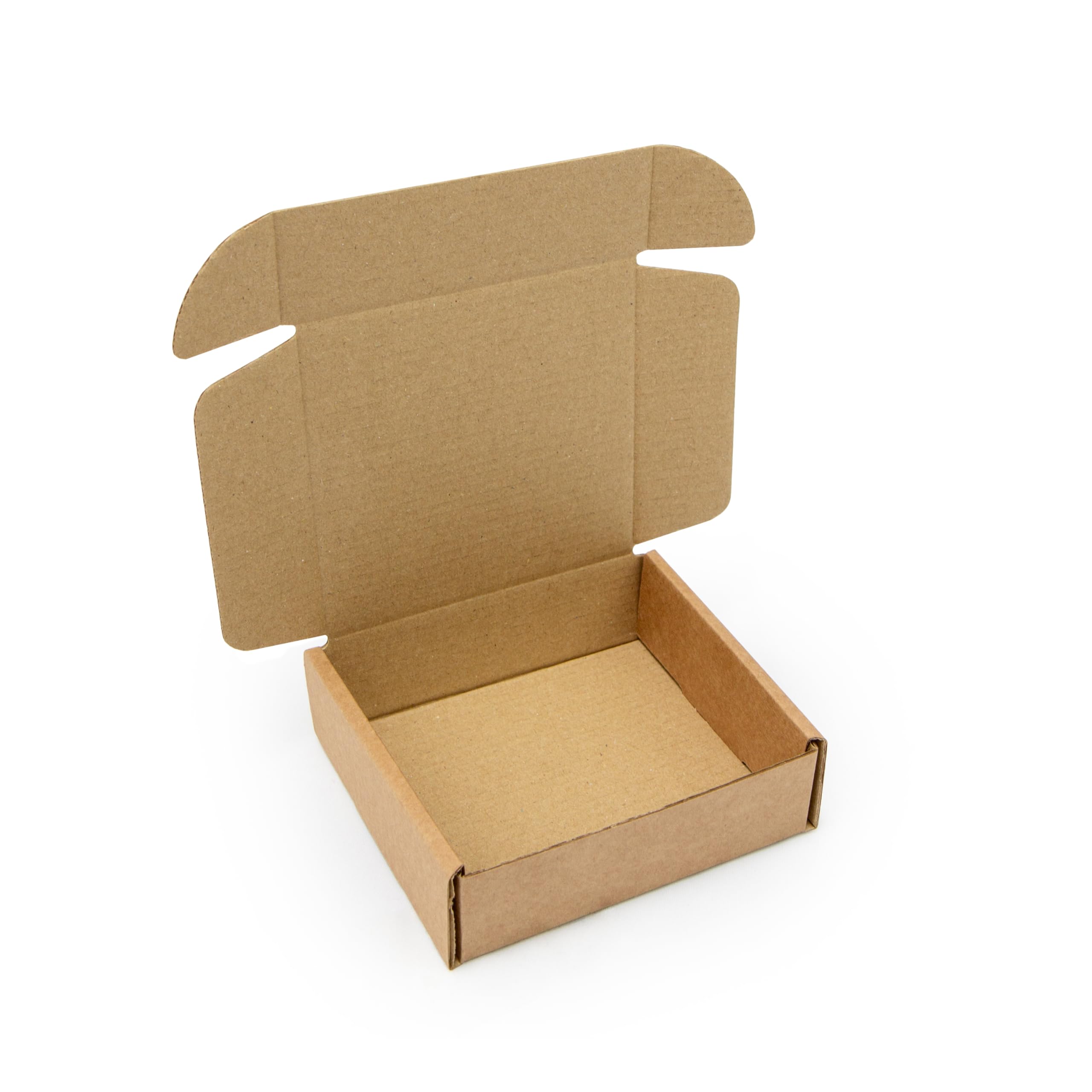 TPBK2 Postal Box 110x105x35mm 4.3x4.1x1.1" Trojan Brown Kraft Small Parcel Postal Packing Mailing Boxes Eco Friendly FSC Certified Biodegradable and Recyclable - Sold in Packs of 25