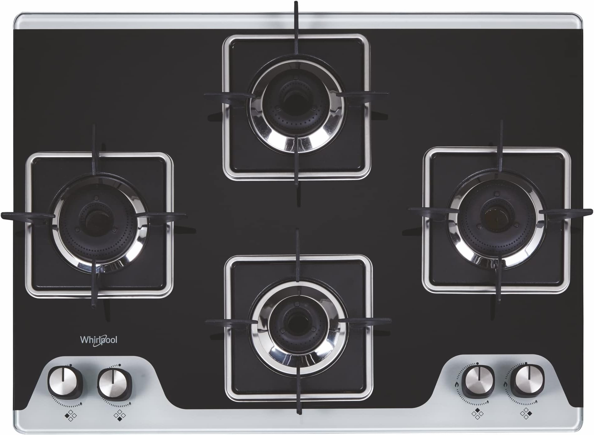 iBELL 590GH Gas Hob 4 Burner, Toughened Glass Top, with Auto Ignition