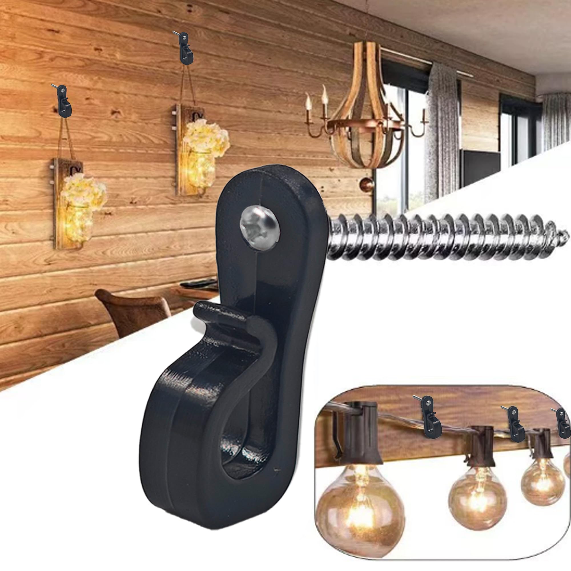 Wire Shelf Clips - 32 Pack Heavy Duty Wall Brackets -5
