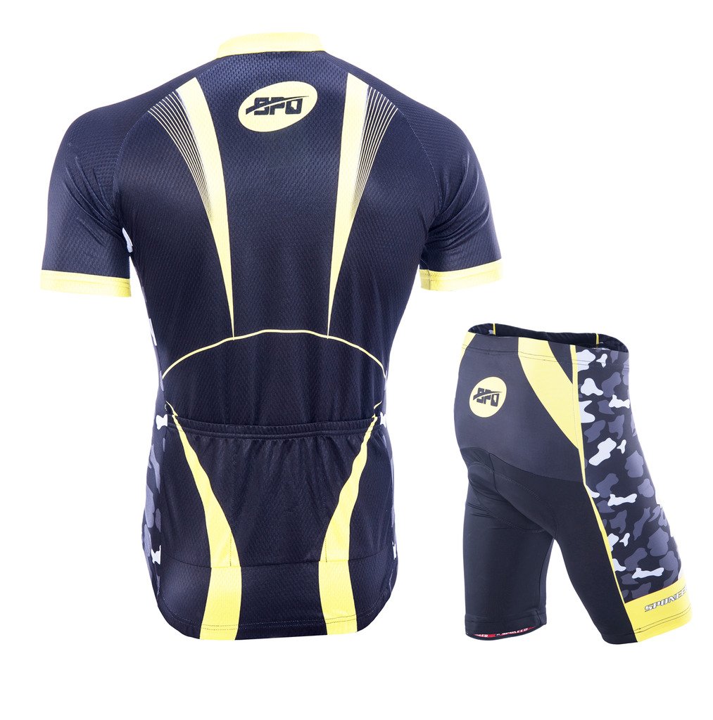 Mens Cycling Sets Bike Jersey and Shorts Padded Clothes for Riding XXL