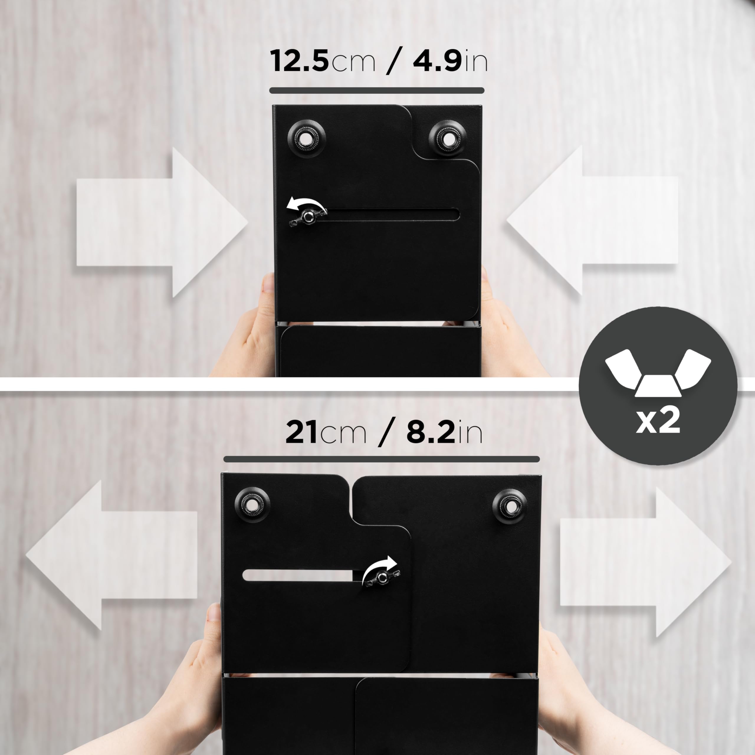 Carrello Per CPU Duronic DMHD2 - Supporto Regolabile Con 4 Rotelle Bloccabili, Per Sotto Scrivania - Foto 3