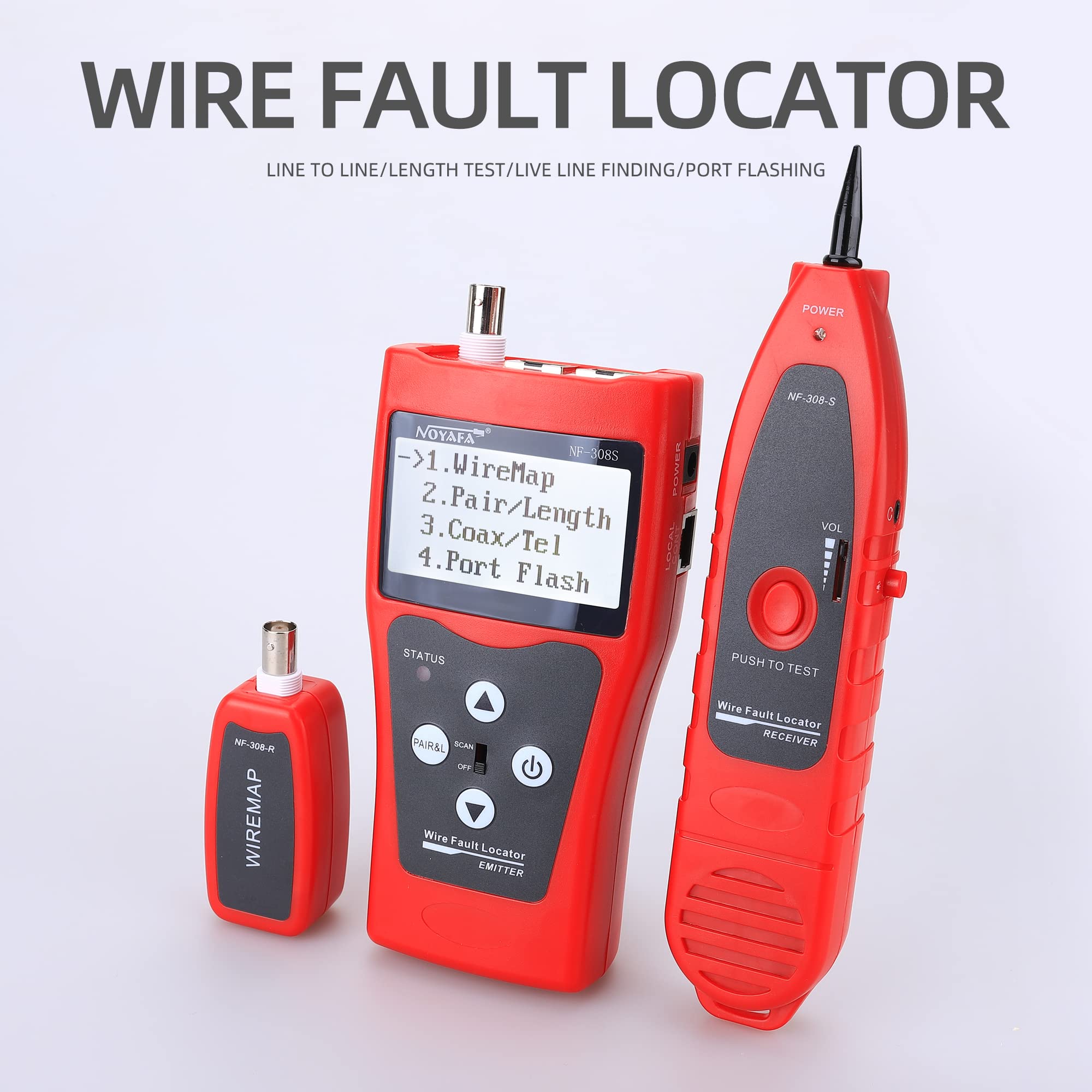 nf-308 réseau téléphonique Câble audio Longueur Identifiant avec testeur de télécommande