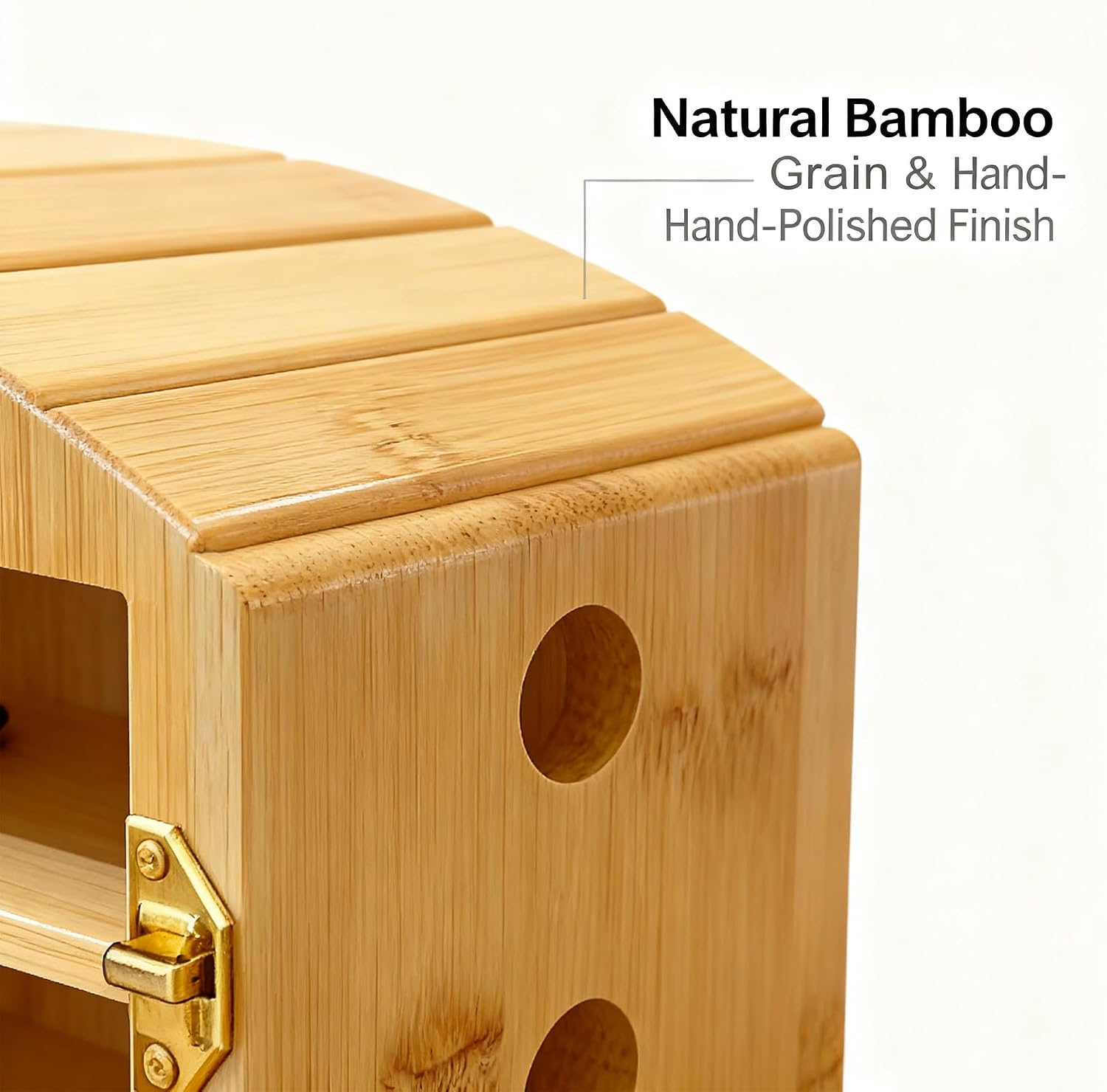 Phone Box for Family Time with Combination Lock, Premium Bamboo Wood Cell Phone Jail with 6 Charging Holes and Hold 6 Phones,Help Adults&Kids Focus Back and Reduce Distractions