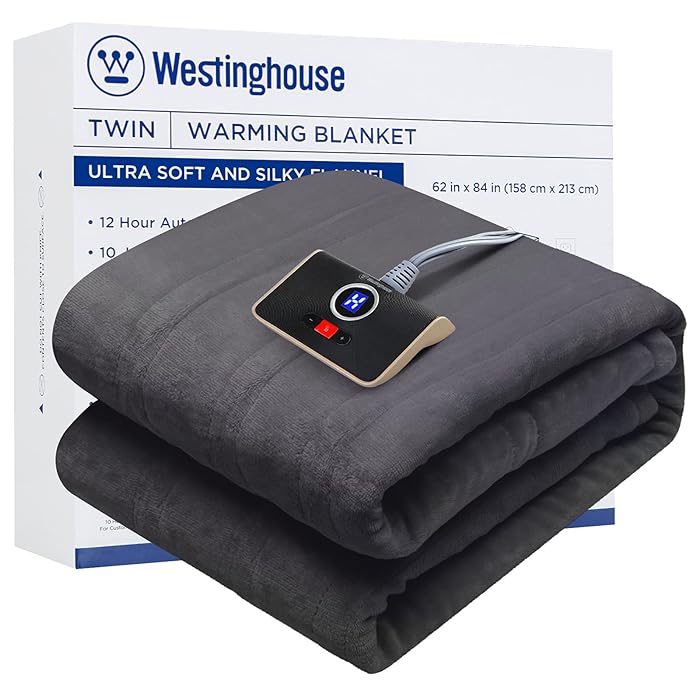 Buy Westinghouse Electric Blanket Twin Heated Blanket Flannel Soft
