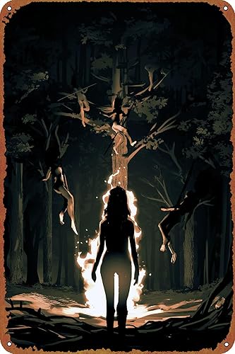 Vvitches - Póster de sabbath, cartel de lata vintage para bar, oficina, hogar, decoración de pared, regalo, letrero de metal retro de 12 x 8 pulgadas