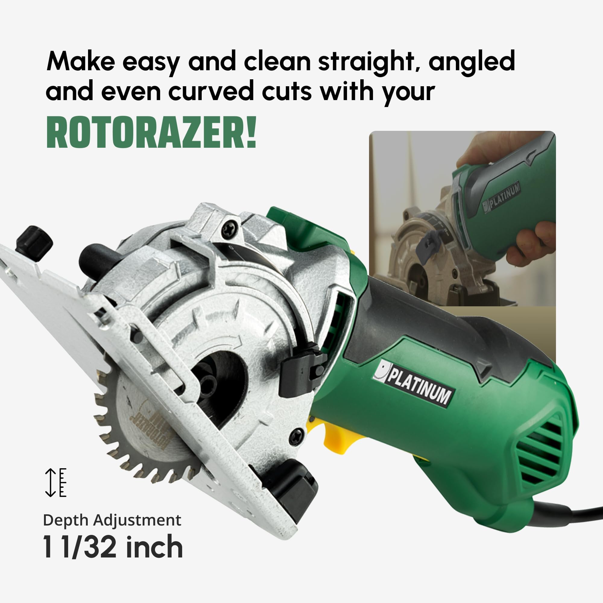 Rotorazer Saw Platinum: Compact Circular Saw Set -2 Rotorazer Saw Platinum: Compact Circular Saw Set -2