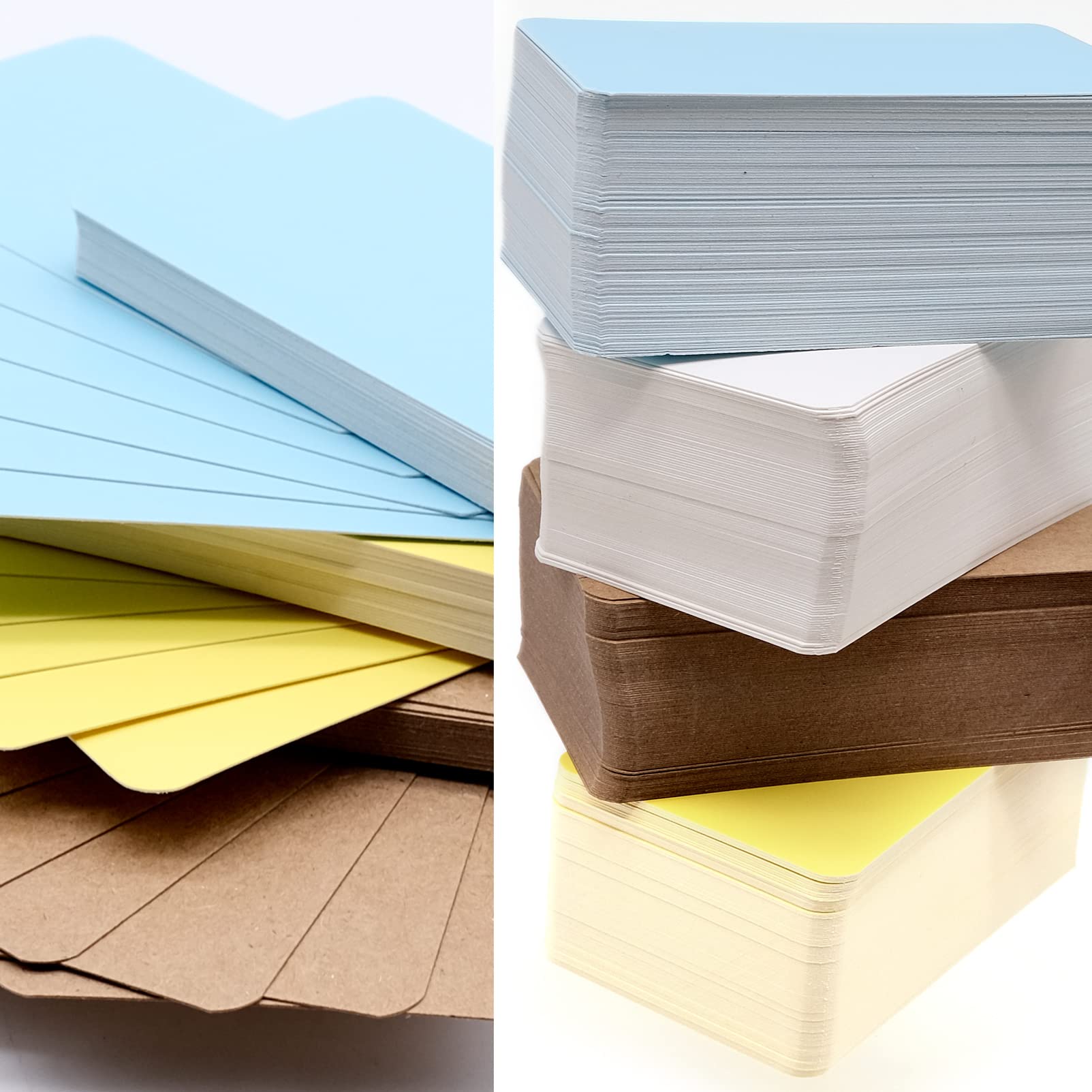 SHULLIN Blanco papieren kaarten, 100 stuks, van kraftpapier