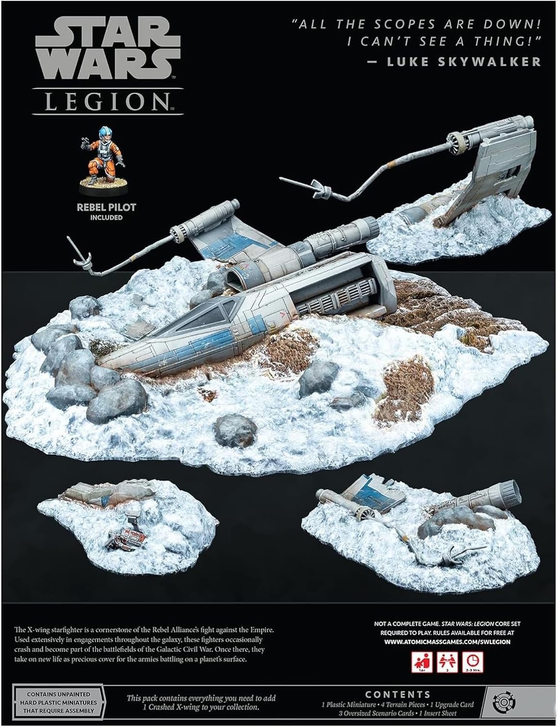 Amazon.com: Star Wars: Legion Crashed X-Wing Battlefield Expansion