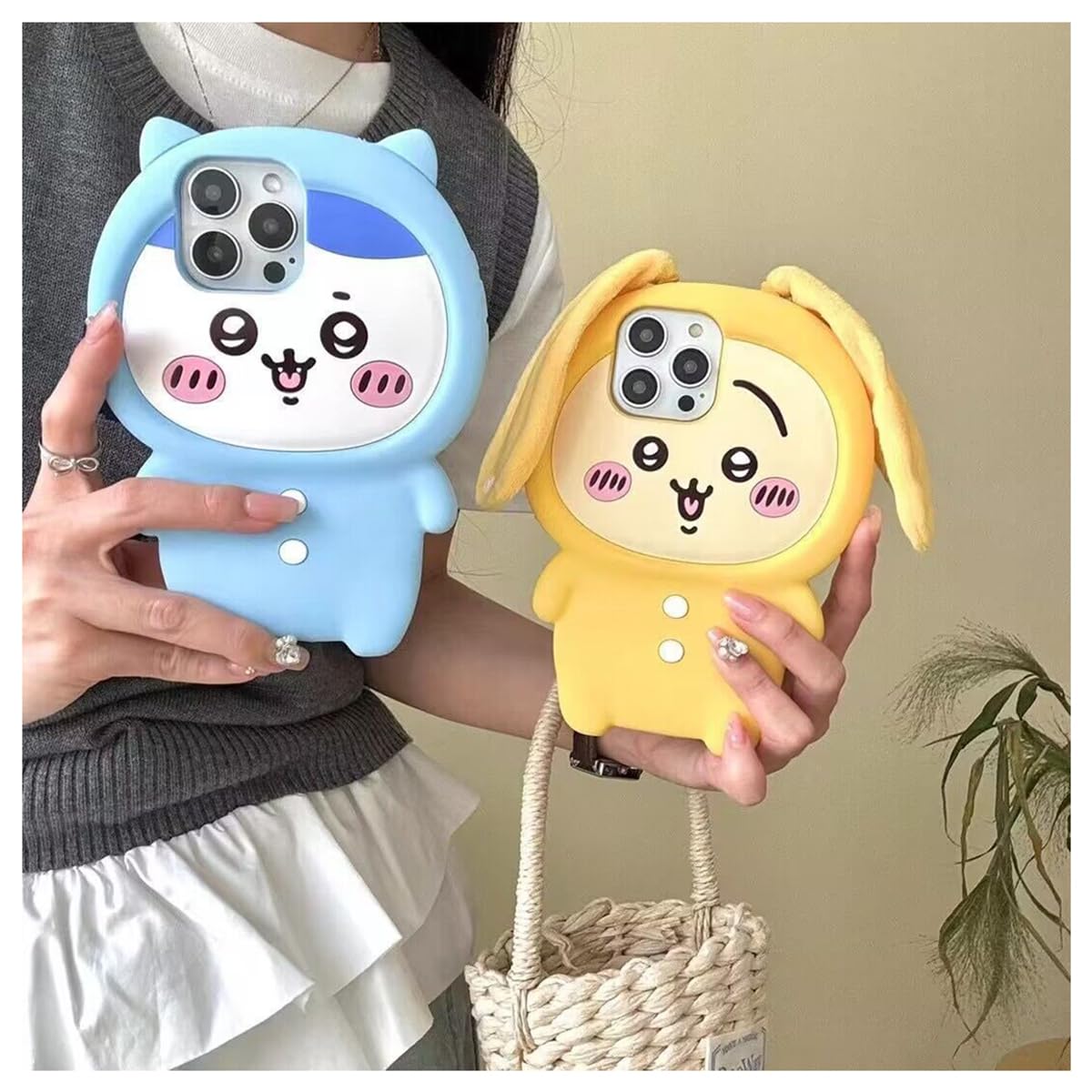 Amazon.co.jp: ちいかわ スマホケース ハチワレ うさぎ