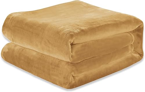 Miniatura 7 de Elegant Comfort Manta de lujo de tacto aterciopelado, manta ligera para todas las estaciones, ultra afelpada, suave, acogedora y mullida para sofá,