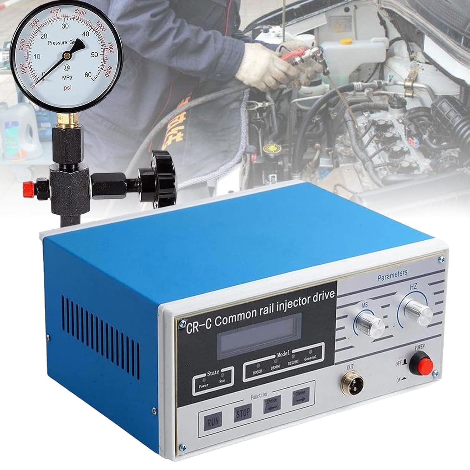 Kit De Comprobación De Inyectores Common Rail, Comprobador Multifunción De Inyectores Diésel Comunes, Con Comprobador De Inyectores Diésel De 600 Bar Y 8000 Psi