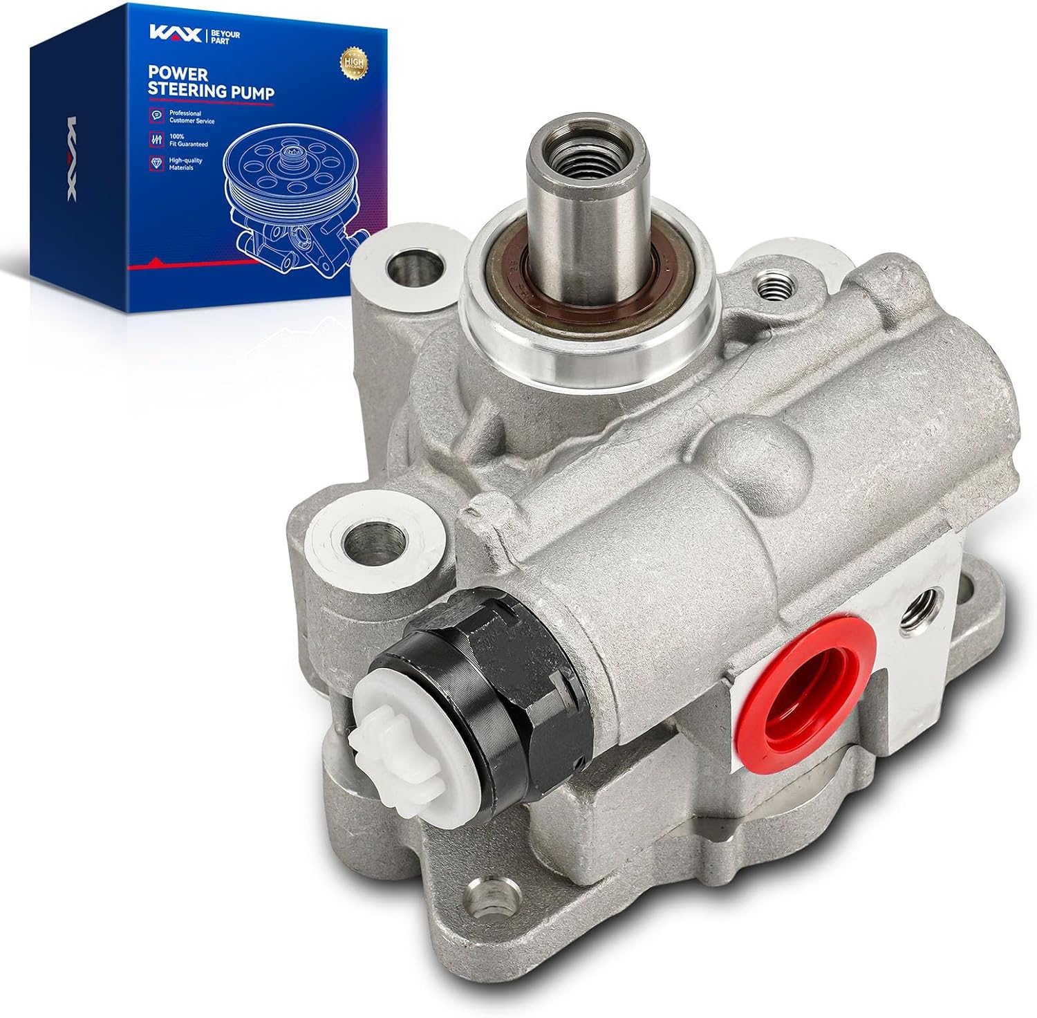 KAX 20-2201 Power Steering Pump, Without Pulley, Without Reservoir, Fit for Liberty 2007-2012, Nitro 3.7L 2007-2011