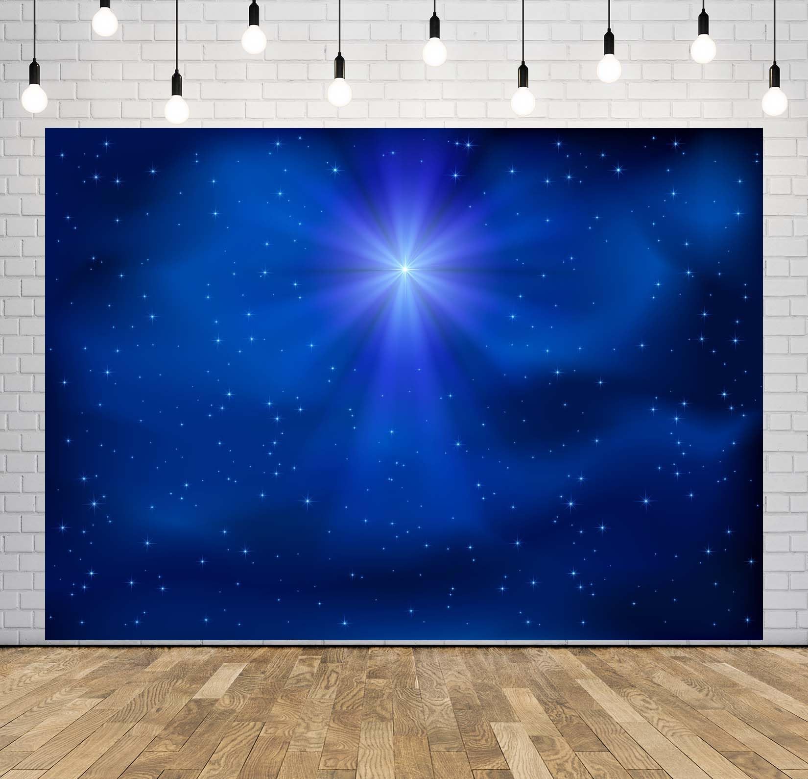 15x8FT Galassia Blu Stella Radiosa Sfondo Fotografico