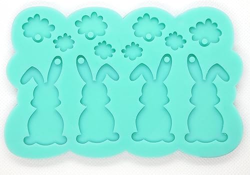 Aretes de conejo de Pascua, molde de resina, molde de conejo, aretes colgantes de vacaciones, moldes de silicona, moldes de fundición de epoxi, disponible en Yaxa Colombia