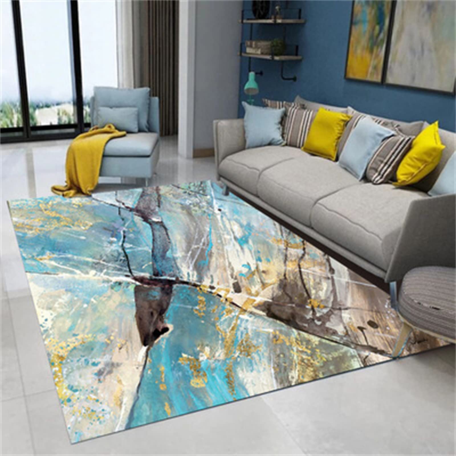 Tapis de balcon extérieur et intérieur lavable pour sol glissant