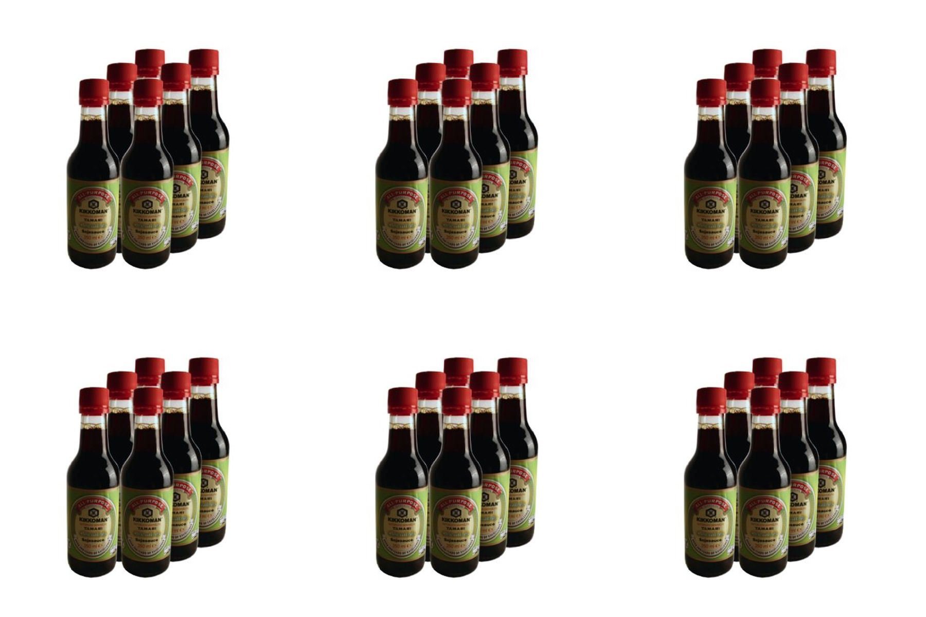 Kikkoman Tamari Soja-Sauce, glutenfrei, 250 ml, 6 Stück