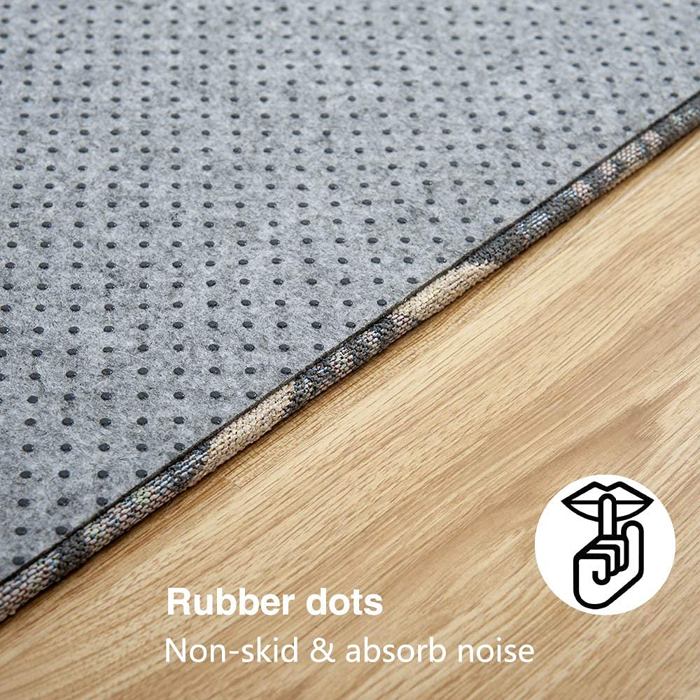 Tapete de lujo para silla de oficina para suelo alfombrado, tapete de escritorio de madera dura, 136 x 100 cm, tapete protector para silla de oficina en casa, protege suelos, antideslizante, Santiago