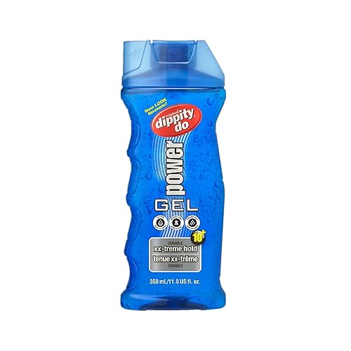 Dippity Do Power XX-treme Hold Gel para el cabello duradero, duradero, alto brillo, sujeción durante todo el día, no graso, sensación natural, no
