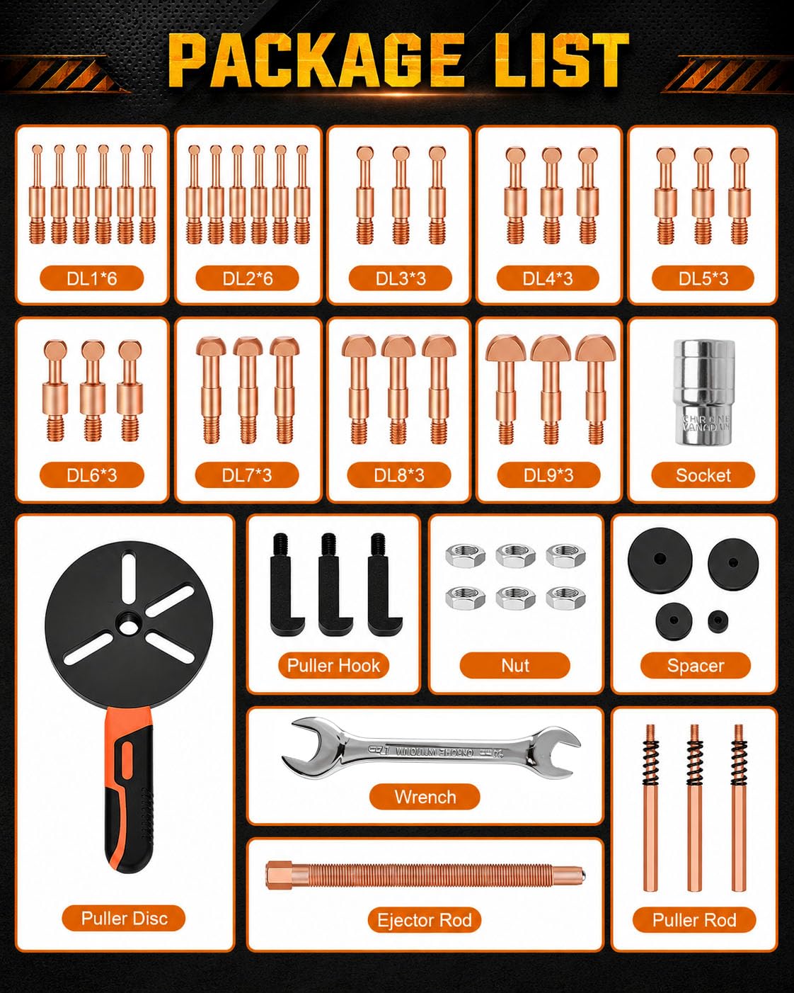 INCENDIOS 55 in 1 Set Estrattore Cuscinetti Kit Estrattore Cuscinetti Interni ed Esterni, Blind Hole Bearing Puller Set con Separatori e Estrattori per Auto, Moto, Officina e Riparazioni Industriali