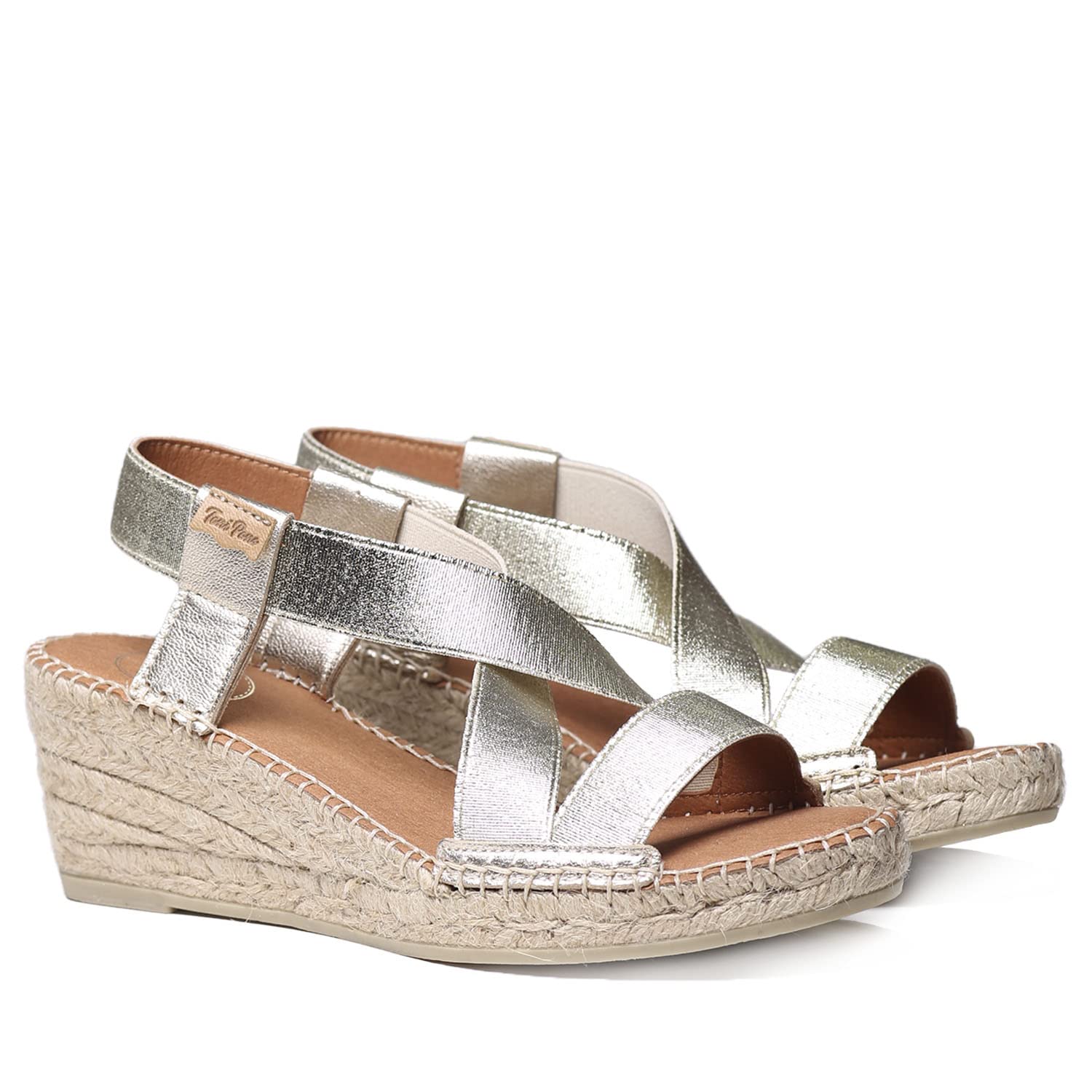 TONI PONS TURA-RC -Espadrille compensée Femme en Cuir.