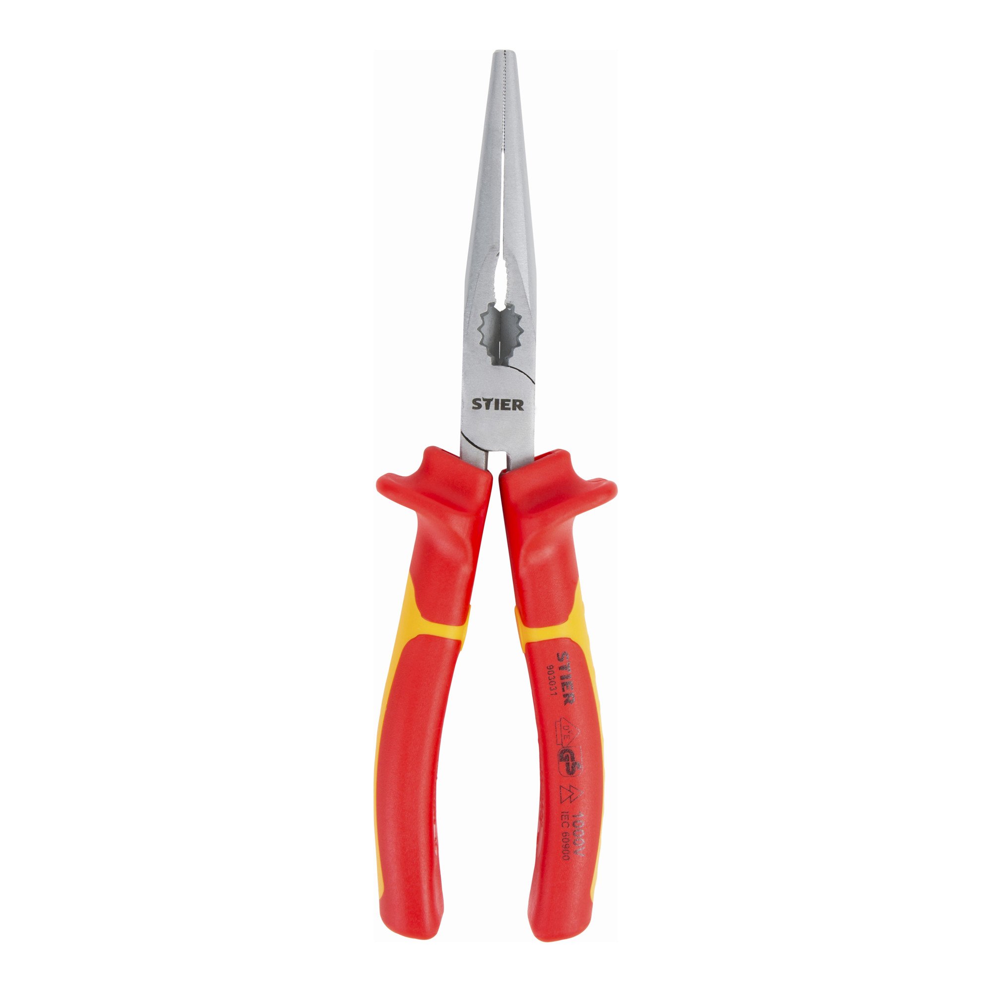 Pince Multifonction STIER 200mm VDE - Pour Électriciens, Dénudage, Sertissage - Poignée Bimatière