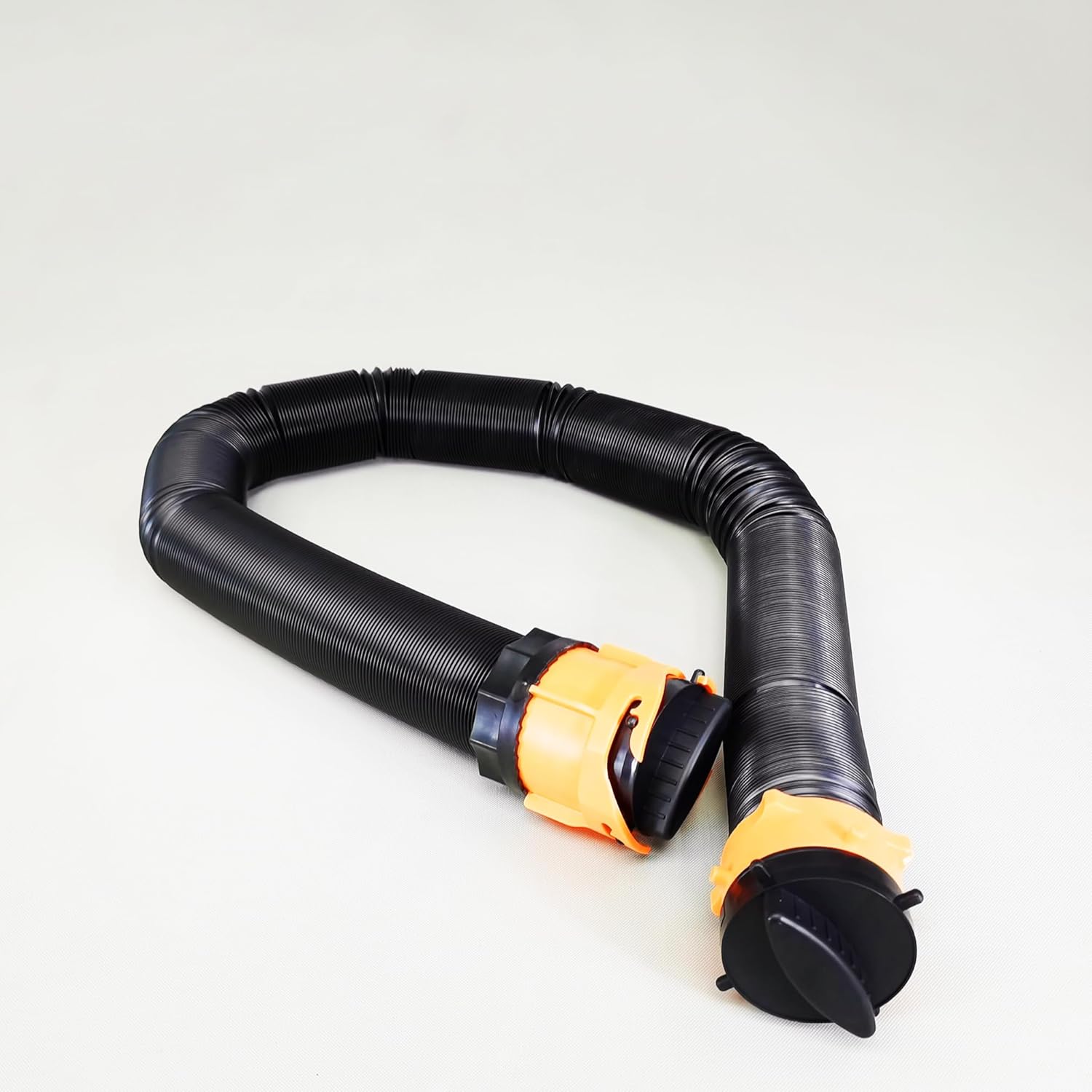 FixtureDisplays® 31.5-Ft 3" Camper/RV Sewer Hose Kit Flexible Black Standard RV Sewage Pipe 15792-NPF