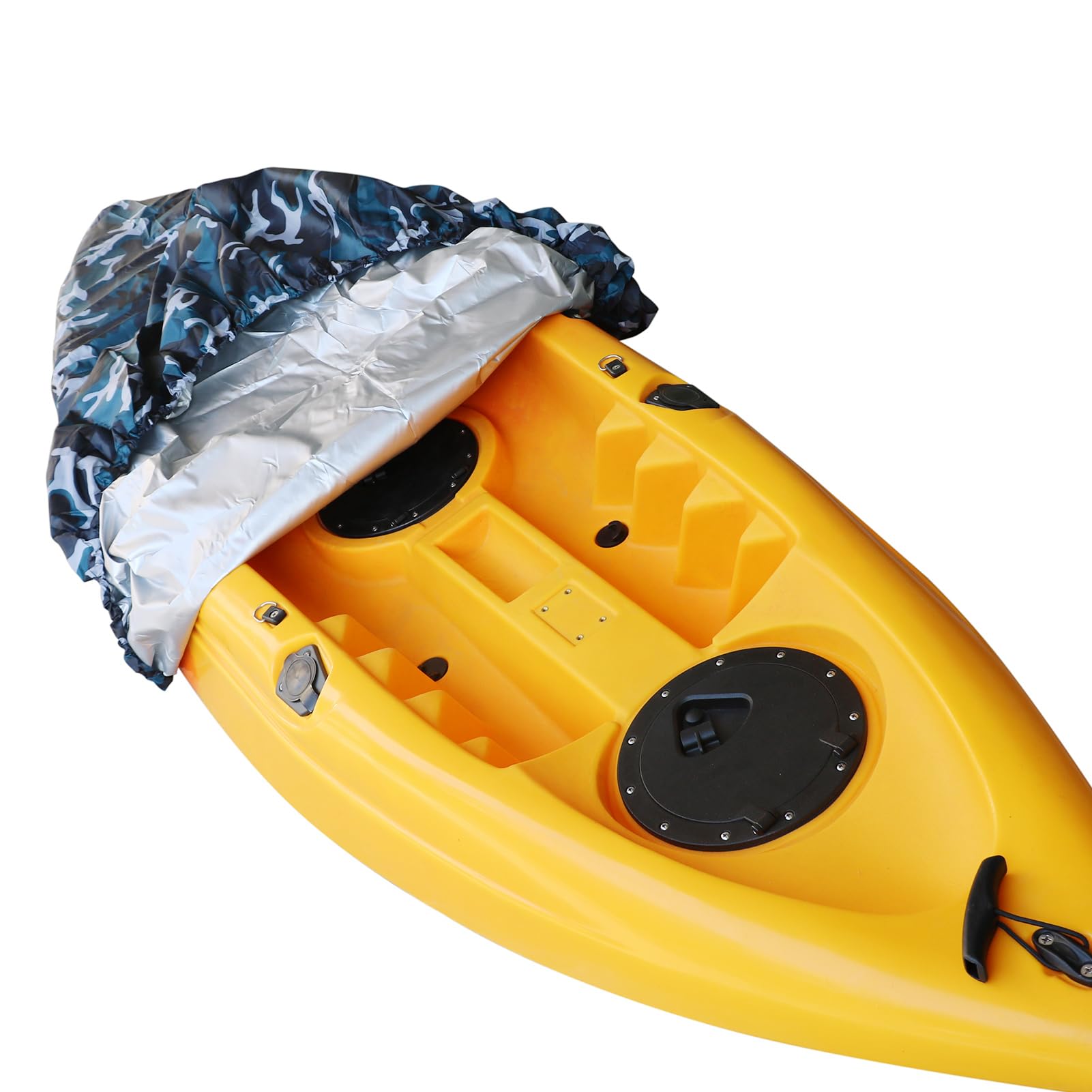 Copertura impermeabile resistente ai raggi UV per kayak, barca, canoa e SUP Paddleboard (BC-M) - Blu mimetico - 3.1-3.5 m