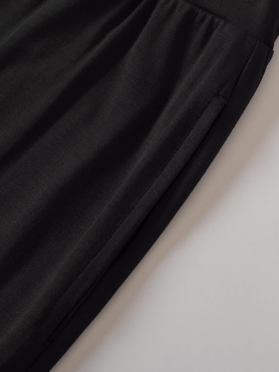 Latuza Women's Bamboo Viscose Capri Pajama Pants Curved Hem Lounge Capris - Image 4