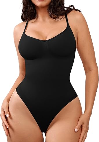SHAPELLX Seamless Bodysuit for Women Tummy Control Shapewear Seamless Shaper Ultra Comfy Body Shaper