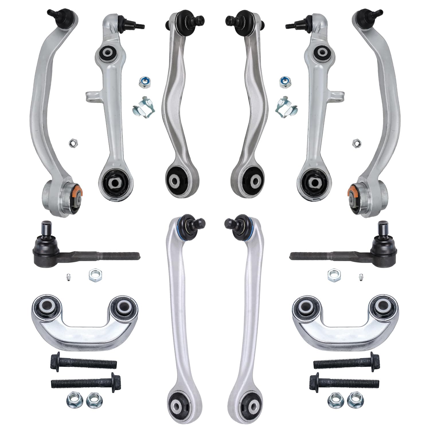Detroit Axle - 12pc Front End Suspension Kit for Audi A4 A6 Quattro