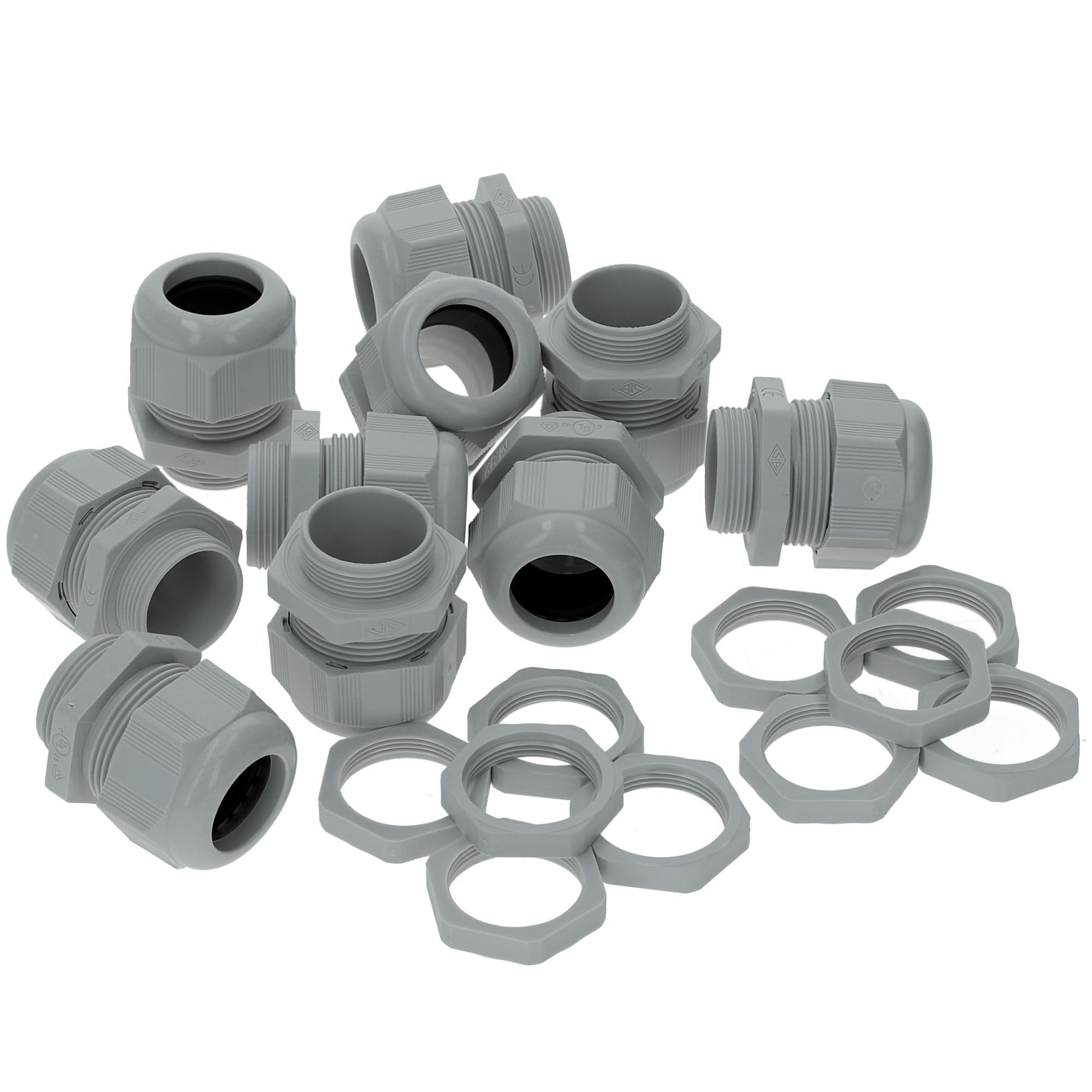 10 Presse-Étoupes M20 Kalitec - Passe-Câbles Étanche IP68, Plage Serrage 8-14mm