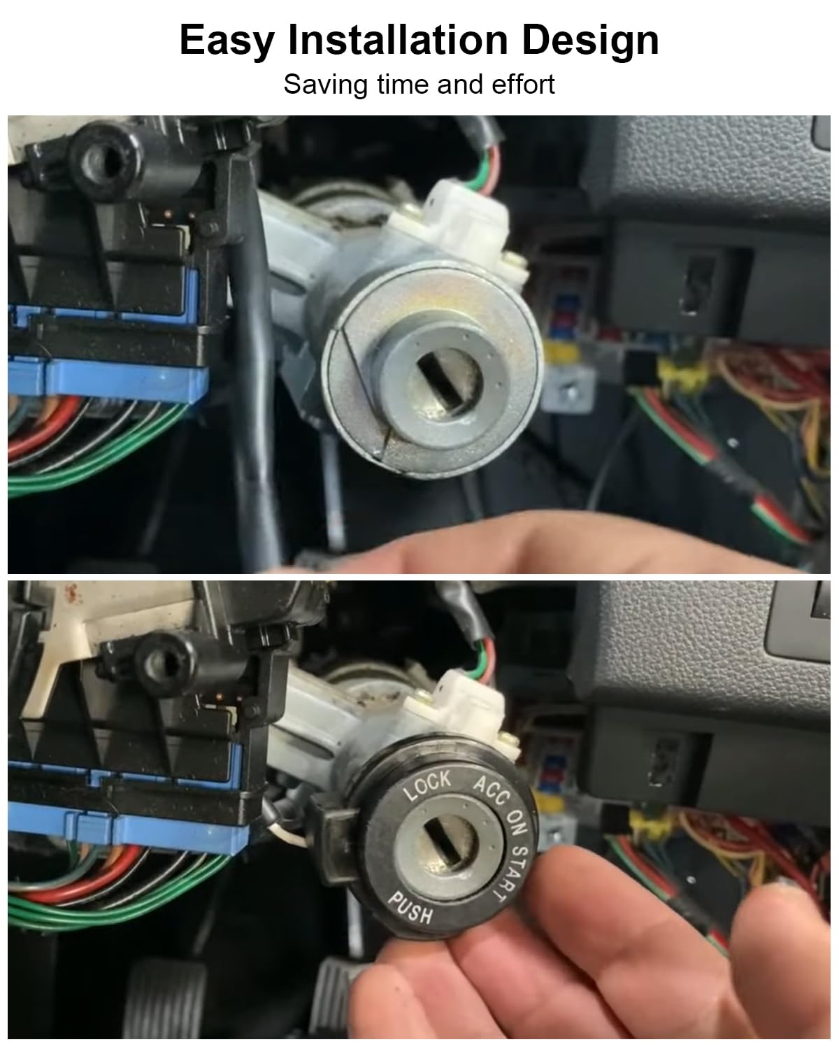 Ignition Lock Cylinder W/2 Keys Fit for Pontiac GTO 5.7L 6.0L 2004 2005 2006 Replace 92172018 92513850