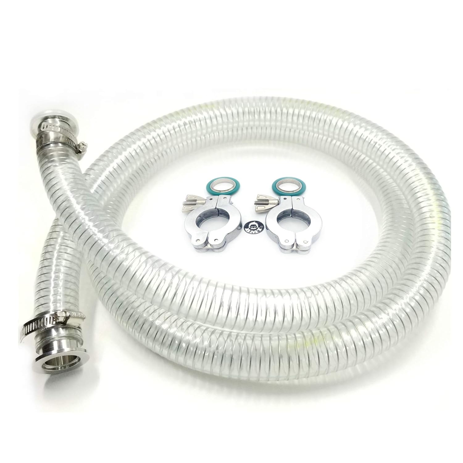 PVC Reinforced Hose with KF25 Flange Fittings for foreline Vacuum Application (KF25 3050mm 10ft): Industrial & Scientific