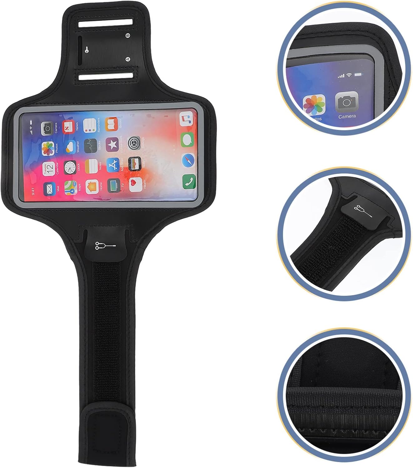 Hemobllo Running Armband Cell Phone Holder Sports Phone Wrist Bag Waterproof Arm Bag