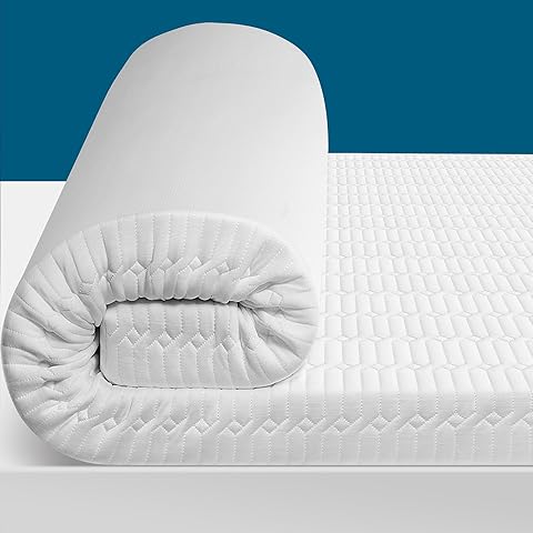 3 Inch Cooling Memory Foam Mattress Topper, High Density Supportive Foam Matress To...