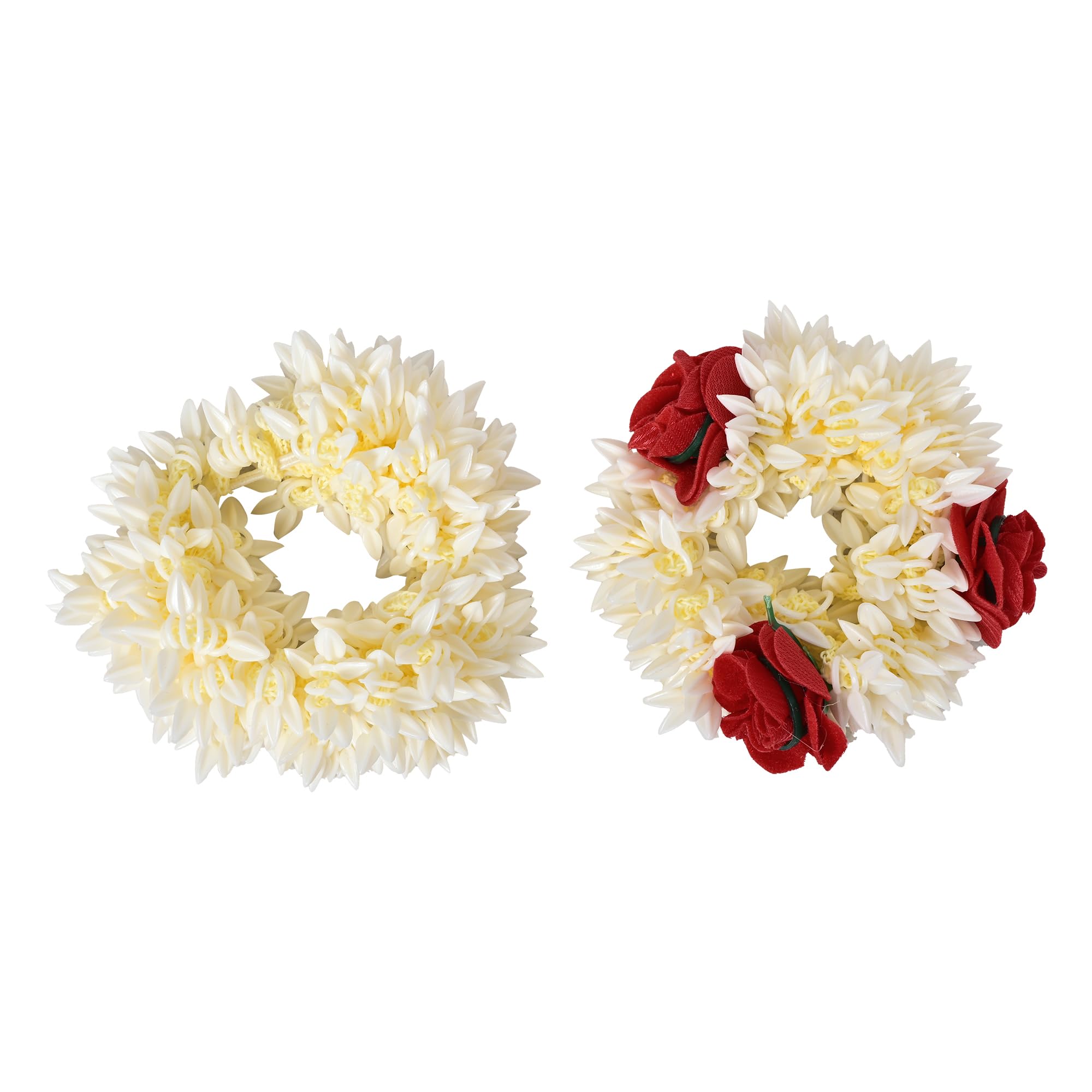 Frescorr Mogra/Jasmin Artificial Flower Scented Rubber Band Gajra -Hair Accessories for Women And Girls, Hair Flower Bun, Gajra, Scrunchies, Hand Bracelet,Rubber Band ( Pack of 2 ) (B0CY1WW55T) Amazon Price History, Amazon Price Tracker