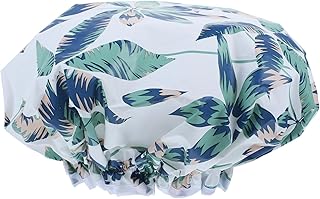 فوميز. قبعة استحمام قابلة لاعادة الاستخدام، قبعة استحمام مزخرفة للنساء، قبعة استحمام مرنة للاستحمام