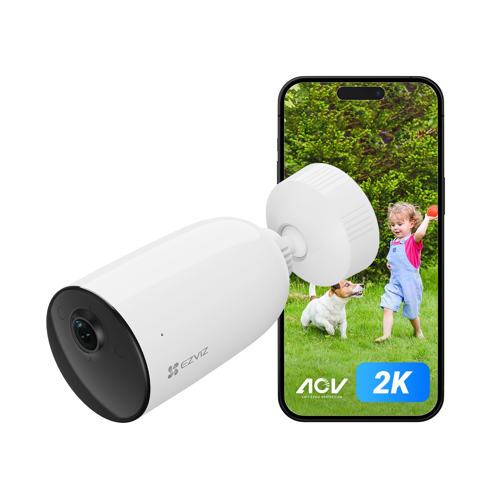EZVIZ 2025 Solar Camera Wireless, 24/7 Recording HD, CCTV Camera Outdoor, Human Vehicle Detection, Colour Night Vision, 2-Way Audio (CB3 AOV)