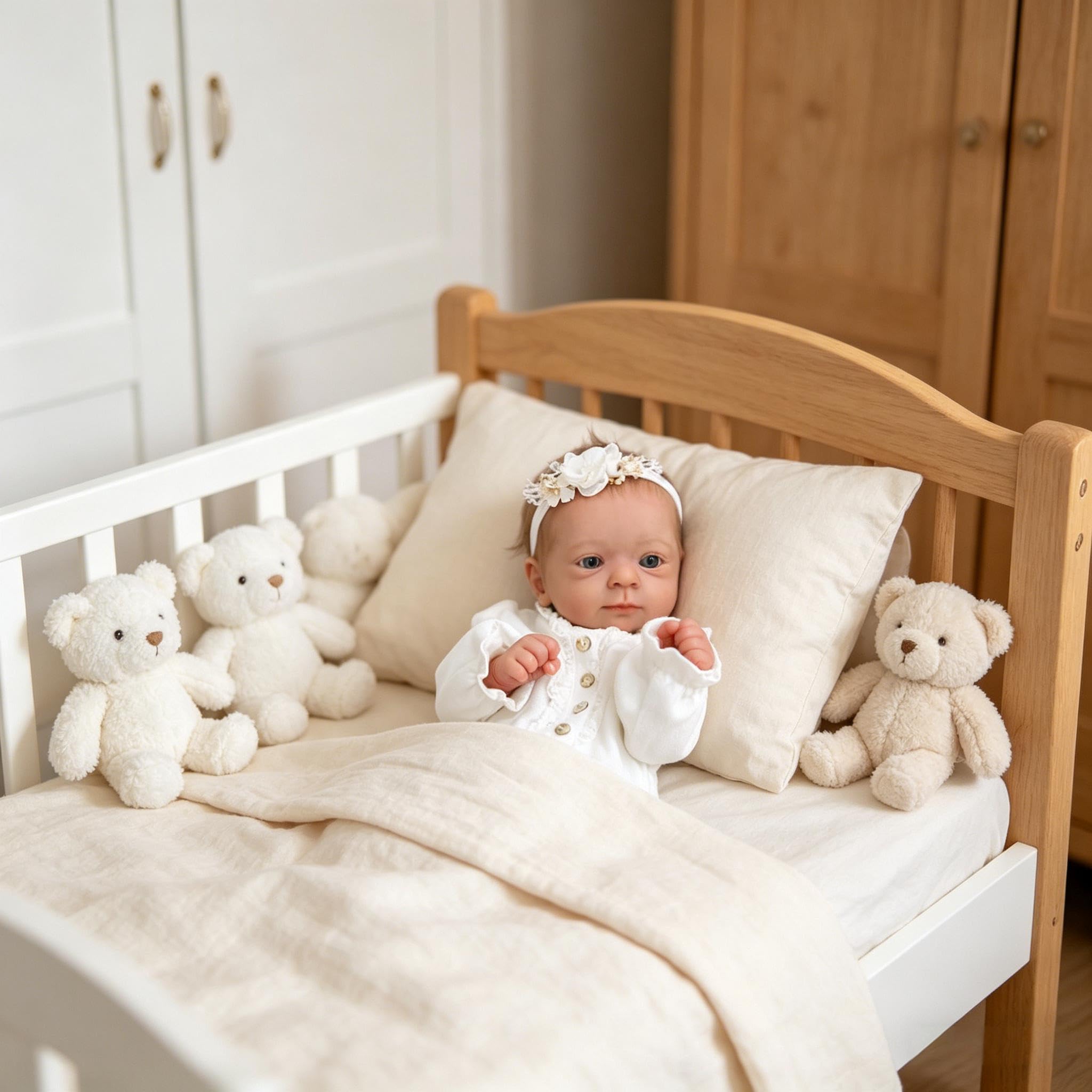 Life Like Reborn Baby Dolls silikonowe na całe ciało, 45 cm, realistyczne lalki dla niemowląt, chłopiec, prawdziwe życie, noworodek, lalka, która wygląda na prawdziwie miękki, winylowy