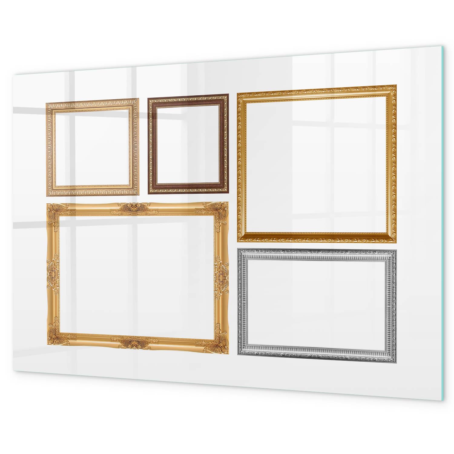 Lavagna magnetica per ufficio 100x70 cm | Cornice dorata