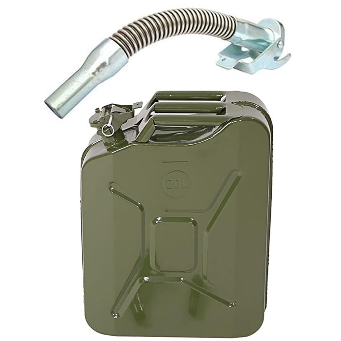 Buy 20L Jerry Can Green Metal Fuel Can With Spout . UN Approved