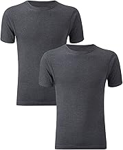 Style Lockers® Pack of 2 Mens Thermal Short Sleeve Base Layer Top - Adults Winter Ski Inner Vest Warm Underwear T-Shirts - Quick Dry Undershirt for Outdoor Sports Running Size S-XXL