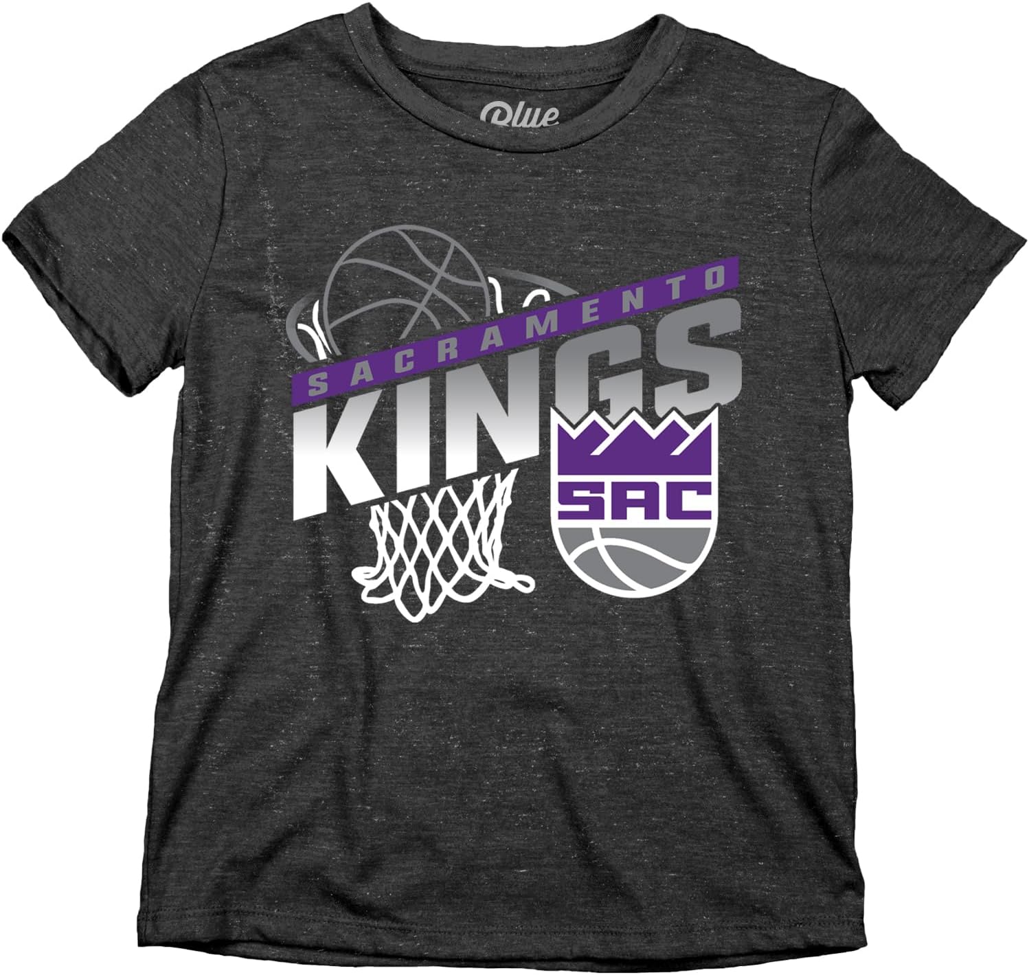 Blue 84 NBA Unisex Kids NBA Officially Licensed Youth Tri-Blend T-Shirt Hoop Team Color - Image 3