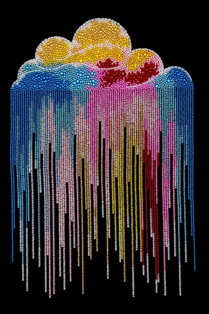 Miniart Crafts - Rainbow Cloud Bead Embroidery Kit