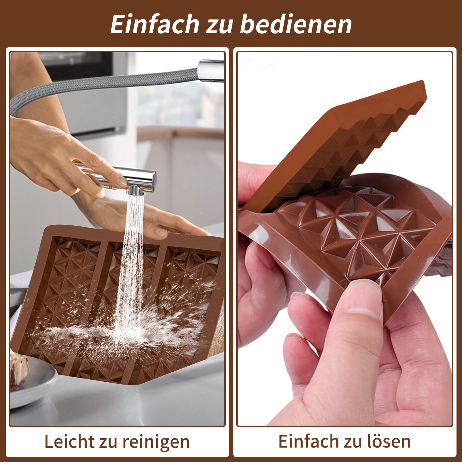 Stampo per Torrone e Cioccolato in Silicone 2 Pezzi,Stampo per