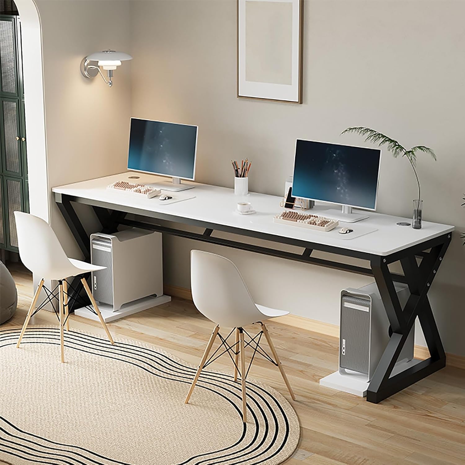 サンワダイレクト】パソコンデスク 幅120×奥行60cm モニターアーム対応